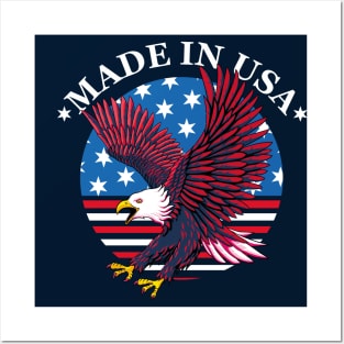 Made in USA - Patriotic National Eagle Posters and Art